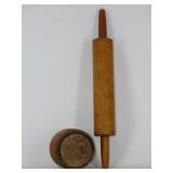 Butter Mold and Rolling Pin