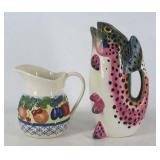 Majolica Pitchers