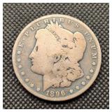 1896-O Morgan Silver Dollar