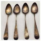 I. FITE Coins Silver Teaspoons (4)