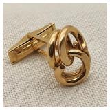 14K Gold Single Bowknot Cufflink