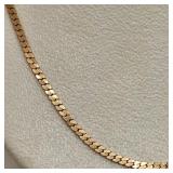 14K Gold 19' Curb Chain Necklace