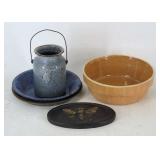 Metalware and Stoneware Kitchen Articles