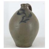 New England Decorated Stoneware Jug