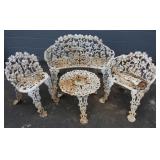 4 Piece Cast Iron Patio Set
