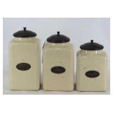 Ponte Vecchio Three Piece Canister Set