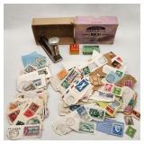 Vintage Stapler & Stamps w/ Virginia Cancel Marks