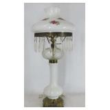 Electrified Milk Glass Table Lamp