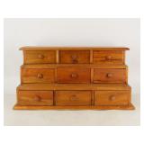 Step Style Nine Drawer Chest