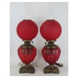Ruby Glass Table Lamps