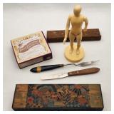 Painted Pencil Box - Artist Tools & Etc