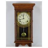 Sessions Oak Wall Clock