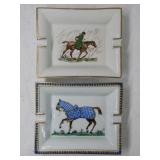 Hermes Paris Porcelain Cigar Ashtrays