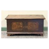 Painted Decorated Blanket Chest