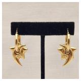 14K Gold Moons & Stars Earrings