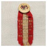 1907 UDC Civil War Reunion Badge