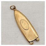 14K Gold Scissor Type Cigar Cutter