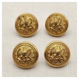 Civil War Era Brass US Navy Buttons (4)