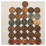 Lincoln Cents 1909 VDB Etc Teens-1960