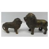 Cast Iron Lion Coin Banks