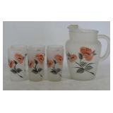 Frosted Glass Water Set