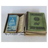 Automotive Manuals and Vintage Maps