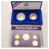 1986 Liberty Coins w/ Silver $1 + 1987 Proof Set