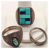 Silver Native American Style Rings