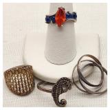 Silver Rings Incl with CZs