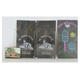Woodstock Virginia Church Painting and Slate Plaqu
