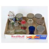 Marbles Candy Containers and Ink Wells