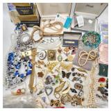 Costume Jewelry Vintage & Newer + Boxes