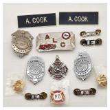 Woodstock Fire Dept Badges Etc.
