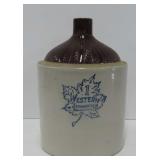 1 Gal Western Stoneware Brown / White Jug