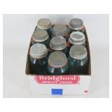 Quart Blue Mason Jars