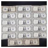 1928A & 1935 D E F $1 Silver Certificates