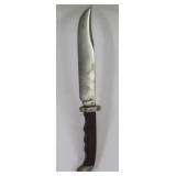 Hunting Knife With Silver Mounts