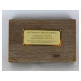 USS North Carolina Teak Decking Plaque