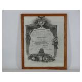 Framed West Point Diploma