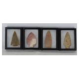 Riker Display Cases With Stone Points