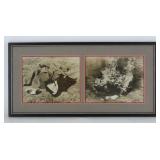 Framed Hitler Uniform Burning Photos