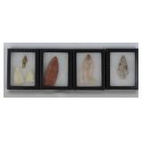 Riker Display Cases With Stone Points
