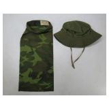 Camouflage Bib Scarf and Boonie Hat