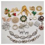 Costume Jewelry Brooches Bracelets Rings