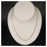 14K White & Yellow Gold Valentino Link Necklace