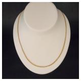 14K Gold Mariner Link Necklace