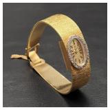 14K Gold Omega Ladies Watch w/ Diamonds