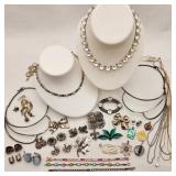 Silver Jewelry Vintage & Newer Incl Gems