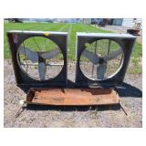 Barn Fans and Metal Trough