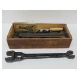 Assorted Farrier Tools and Heel Plates